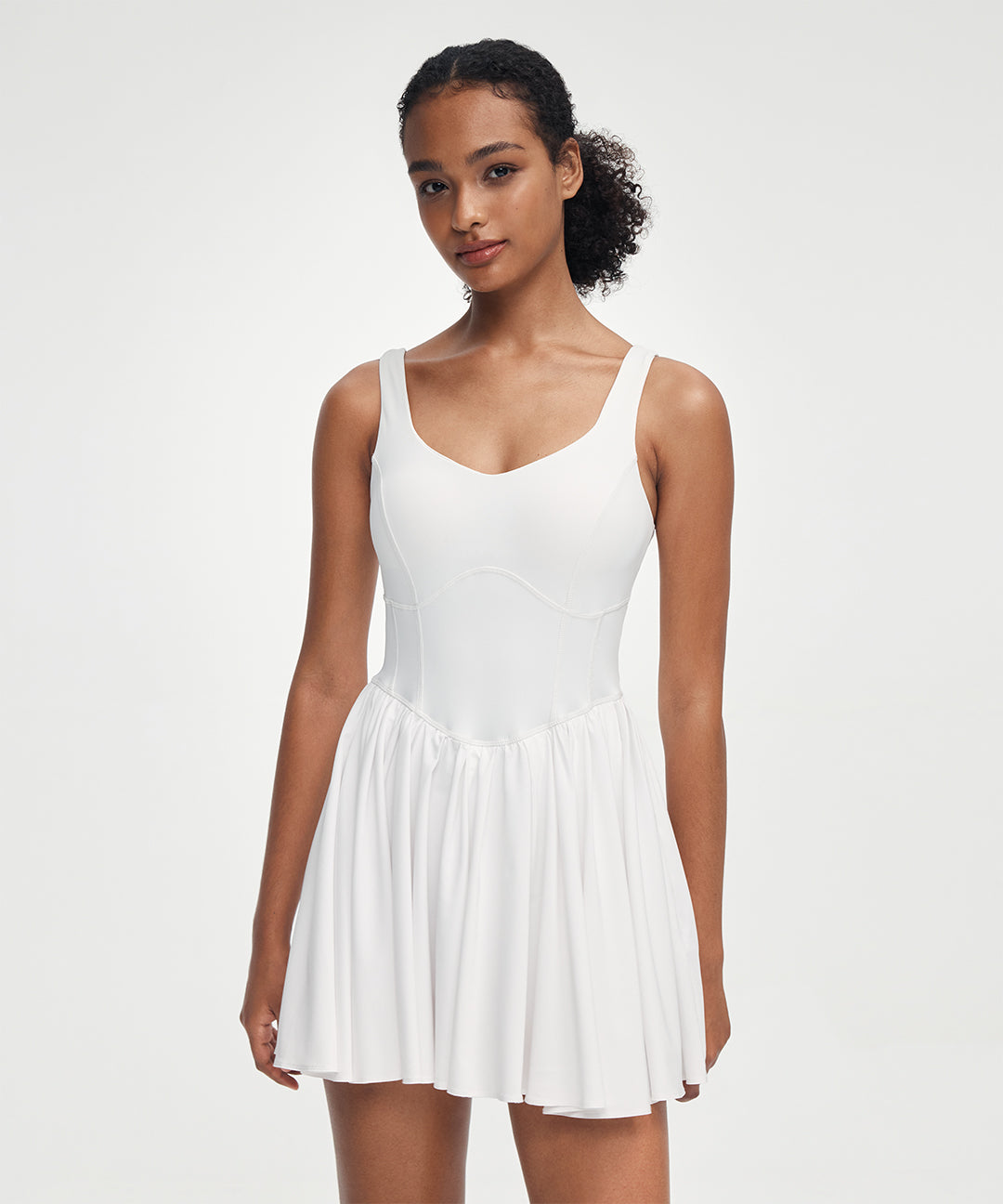 Ruched Corset-Inspired Dress athluna Ruched Corset-Inspired Dress athluna